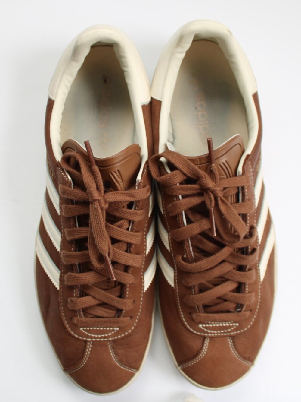 Adidas GAZELLE 85 Brown Cream Sneakers IG5005 Men's Size 12 - Picture 5 of 6